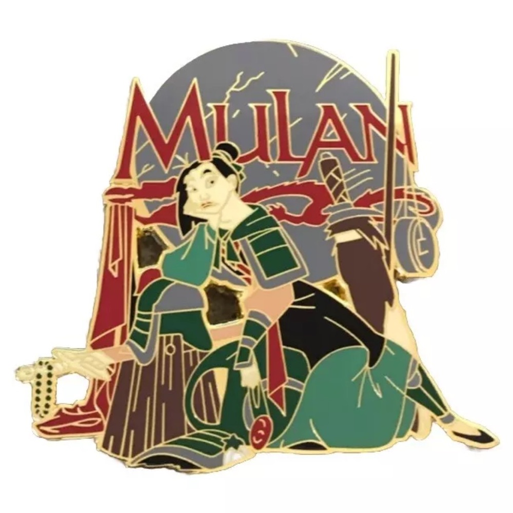 Disney Fantasy Pin Mulan Warrior Princess 3 Inch Large Jumbo Collectible Asian